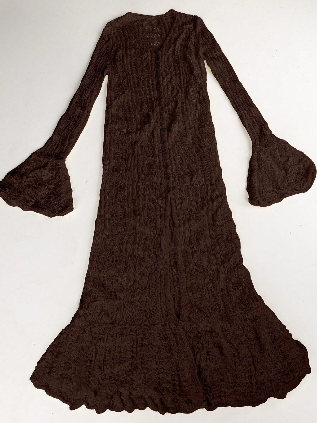 Women's Brown Ruched Bandeau Shorts Set
