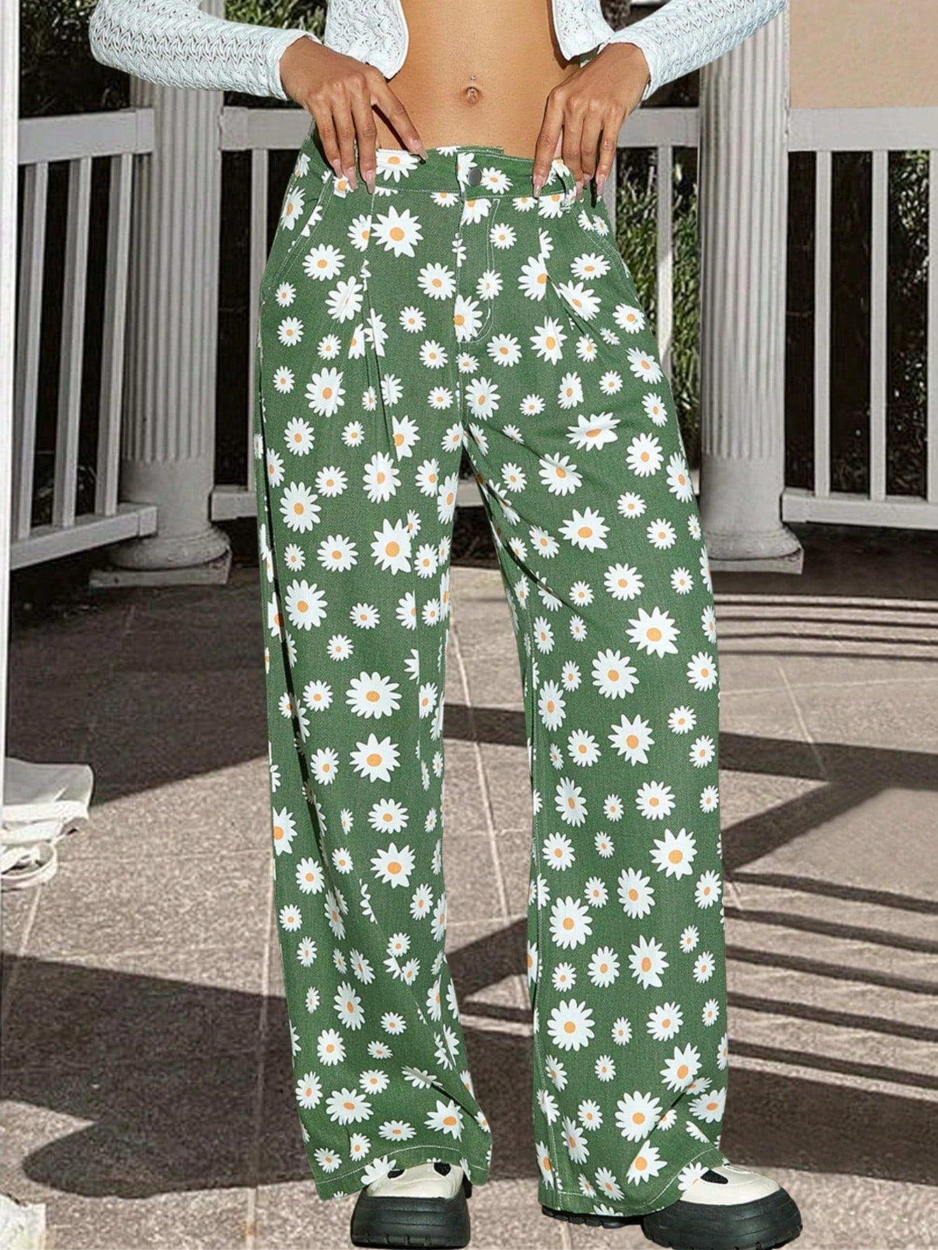 Women's Green High-Waist Yoga Leggings
