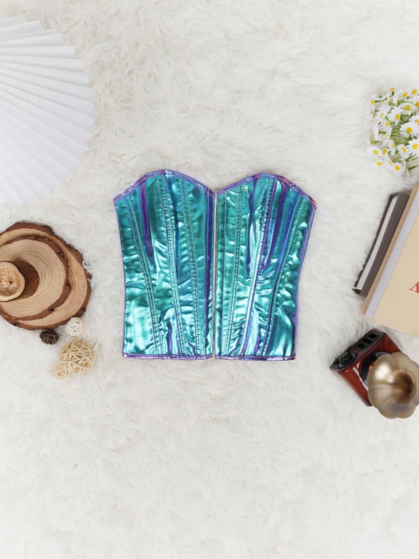 Women's Purple Corset Bustier Top