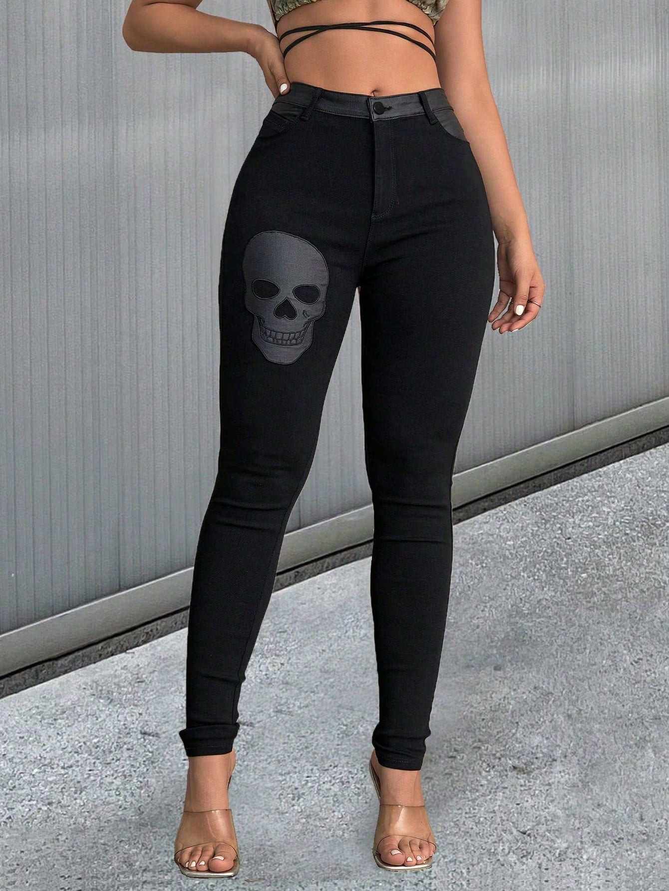 Women's Black Corset Bustier Top