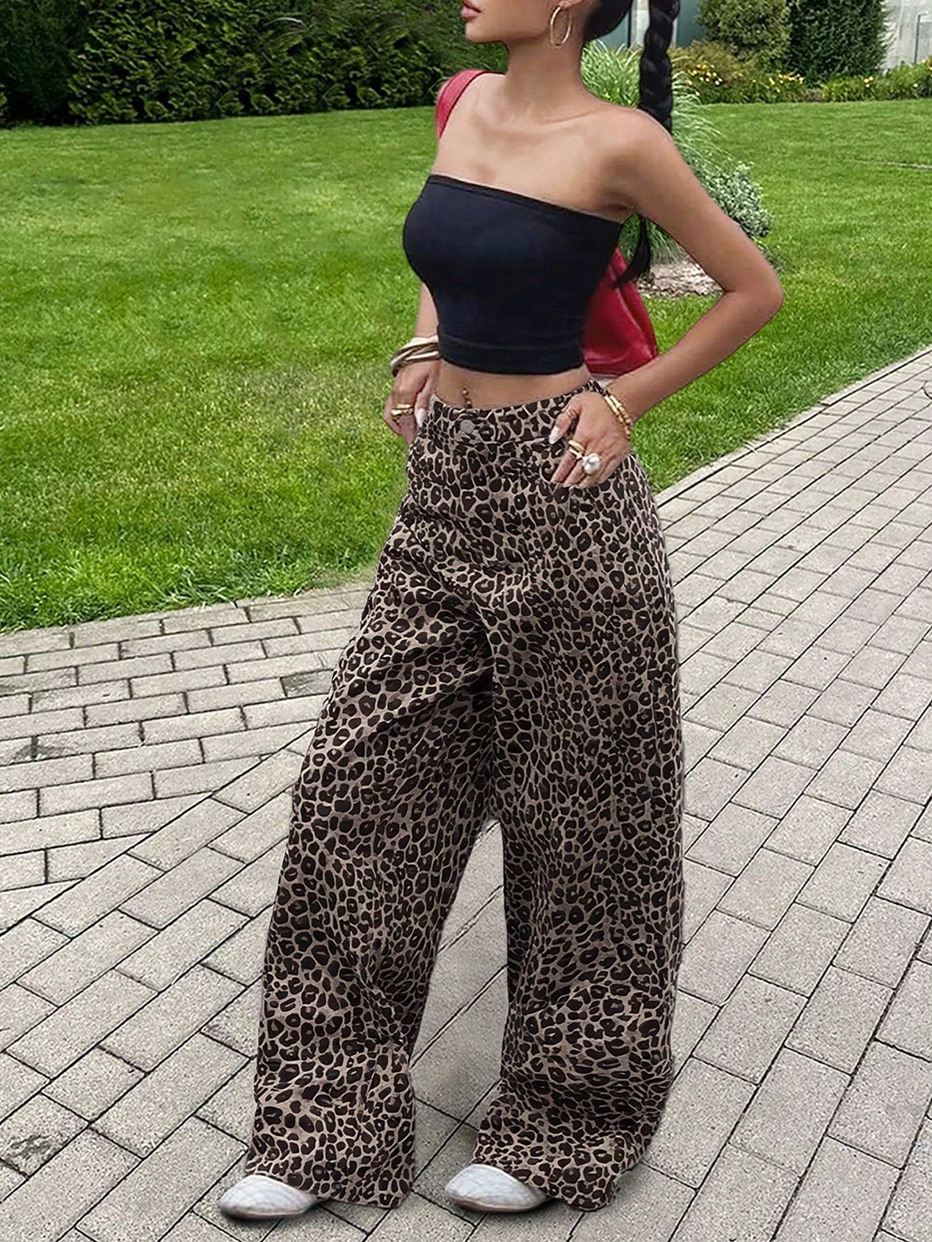 Women's Leopard Print Leopard Print Pants