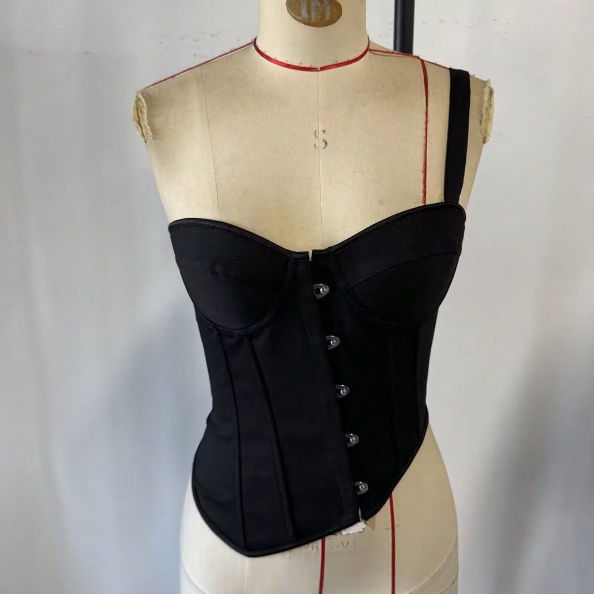 Women's Black Corset Top