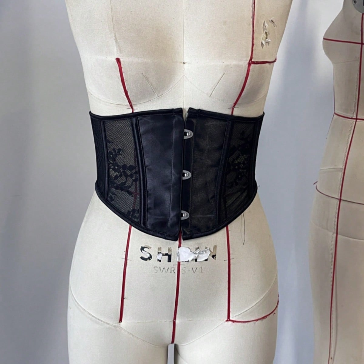 Women's 黑色 Corset