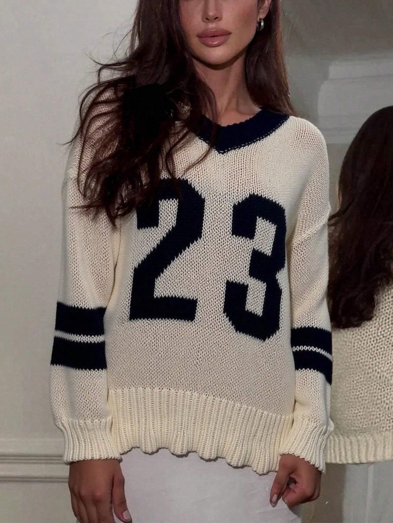 Women's Beige Knit Two-Piece Set with Crop Top and Mini Skirt