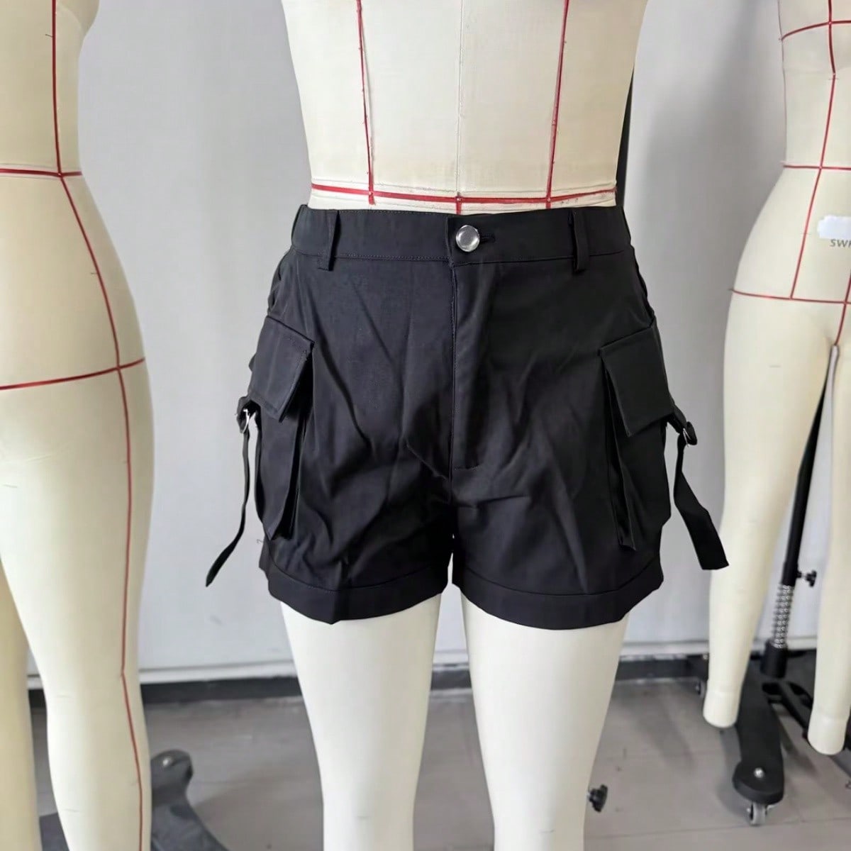 Women's Solid Color Straight-Leg Pants with Side Slit