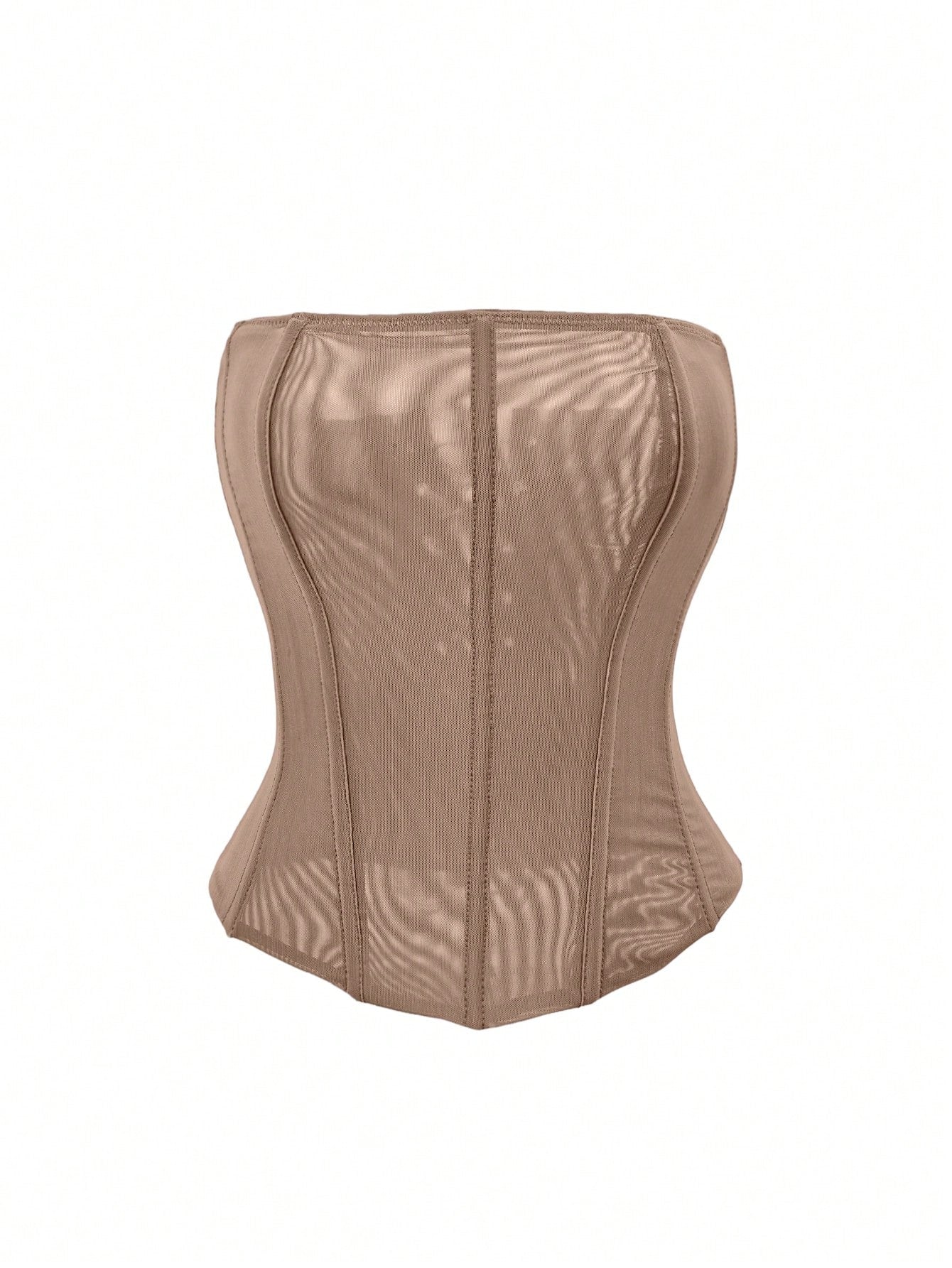 Women's Coffee Corset Bustier Top