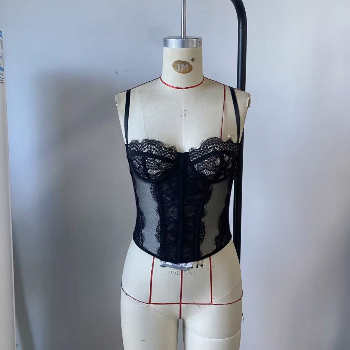 Women's Black Corset Top