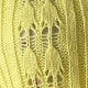 Women's Yellow Ribbed Knit Henley Top with Button Placket
