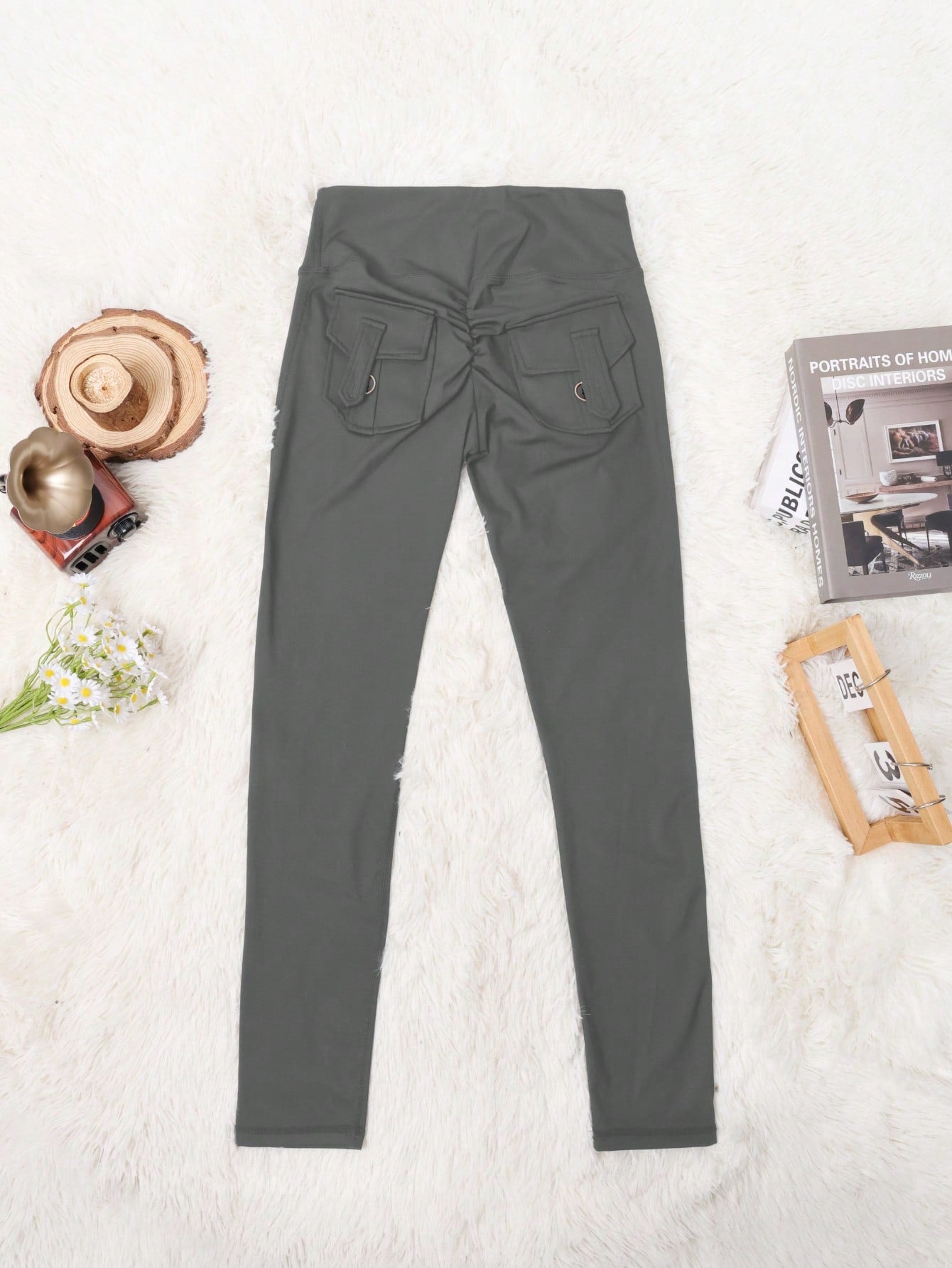 Women's Graphite Grey High-Waist Yoga Pants