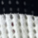 Women's Black White Knit Two-Piece Set with Crop Top and Mini Skirt