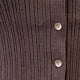 Women's Mocha Brown Sleeveless Bodycon Midi Dress