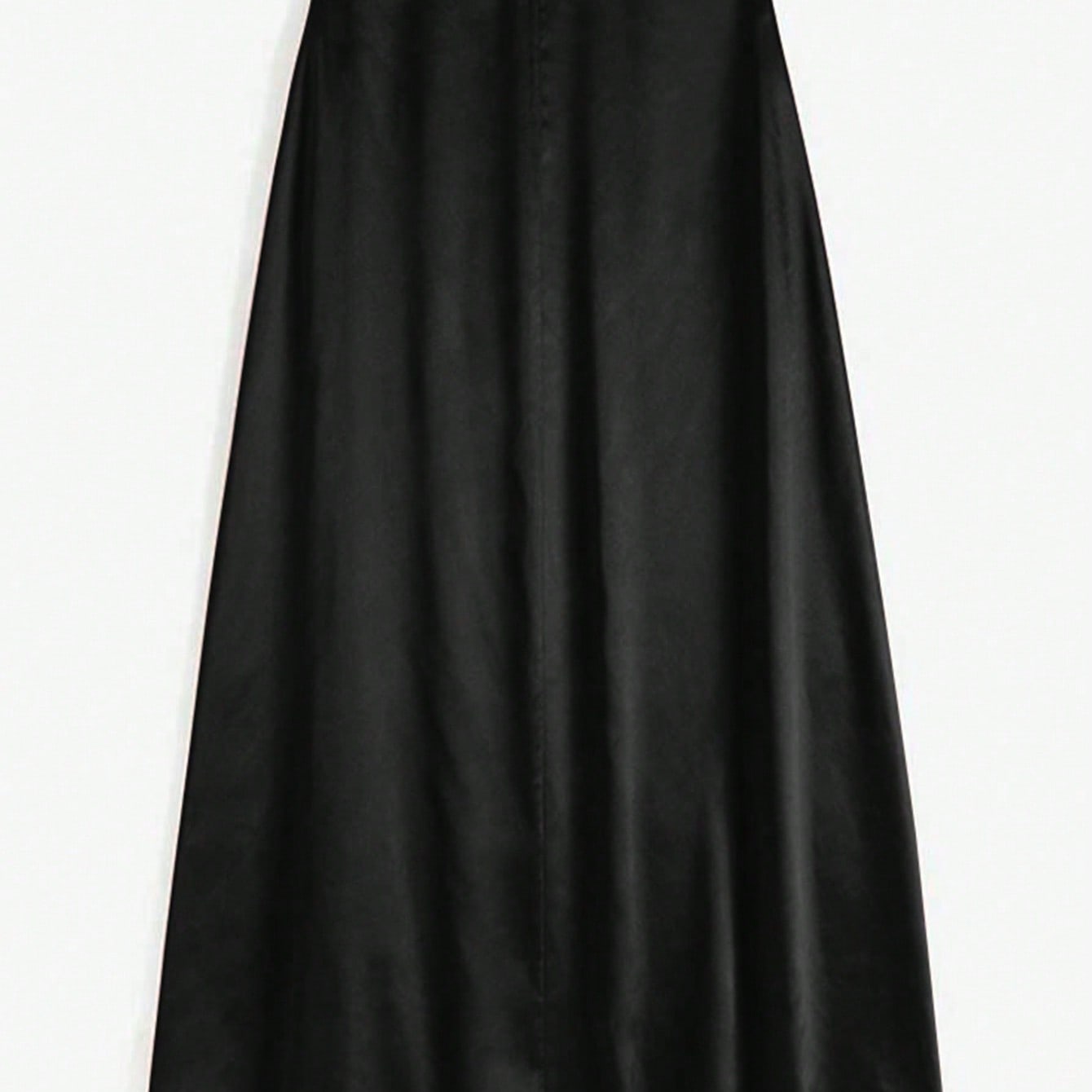 Women's Black Polyester Mini skirt with A-line