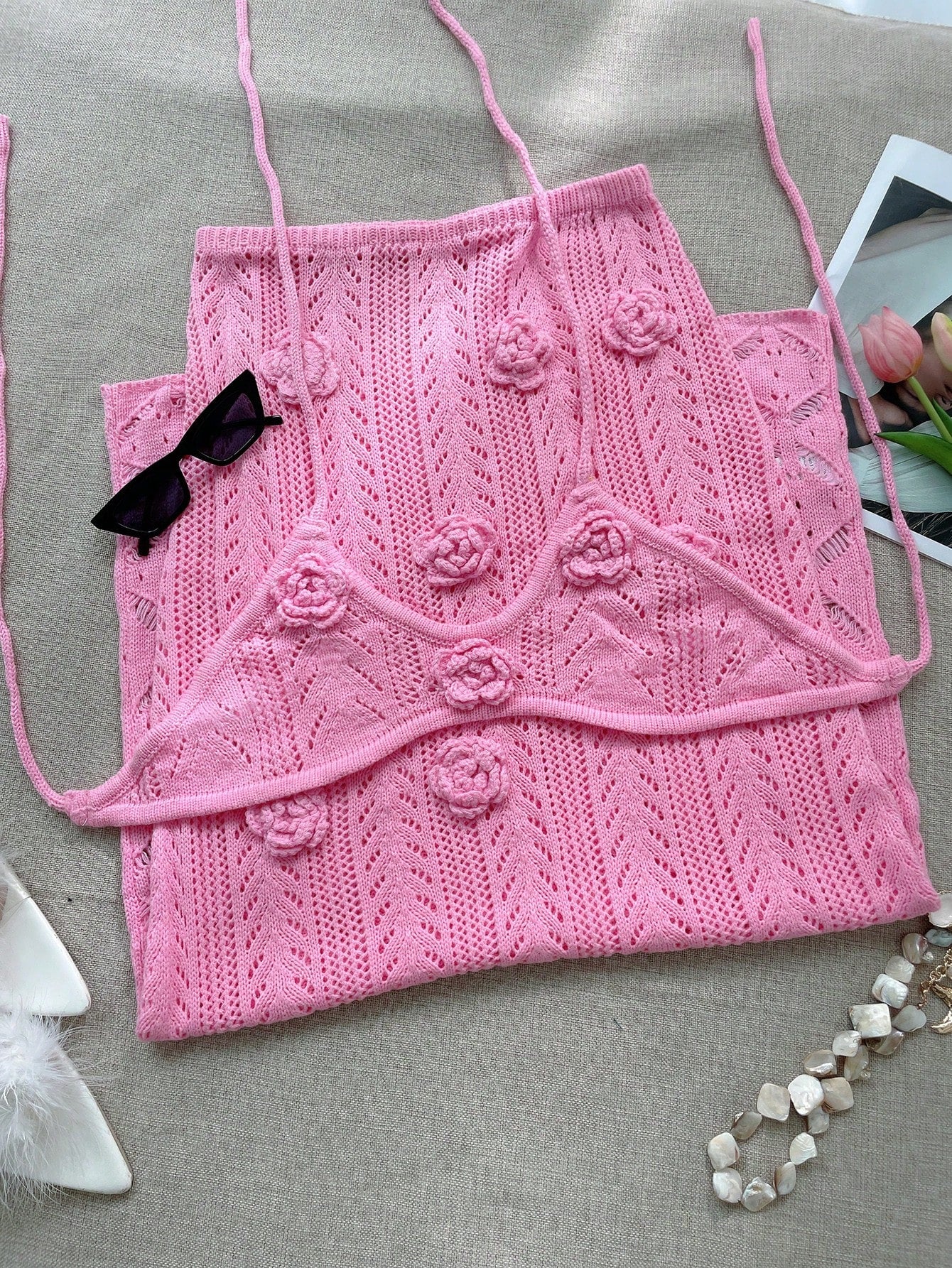 Women's Pink Two Piece Sets