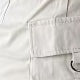 Women's Khaki Cotton Full-length cargo pants with cargo pockets