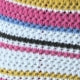 Women's Multicolor Knit Bodycon Midi Dress