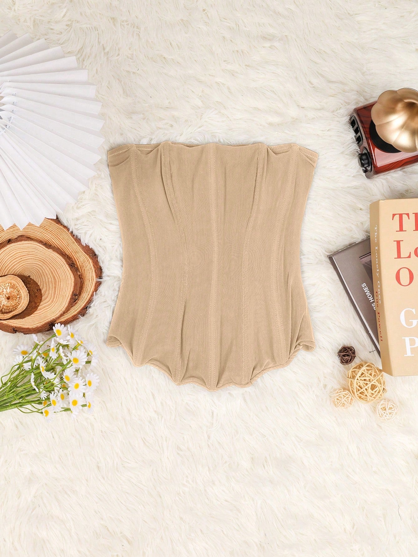 Women's Apricot Corset Bustier