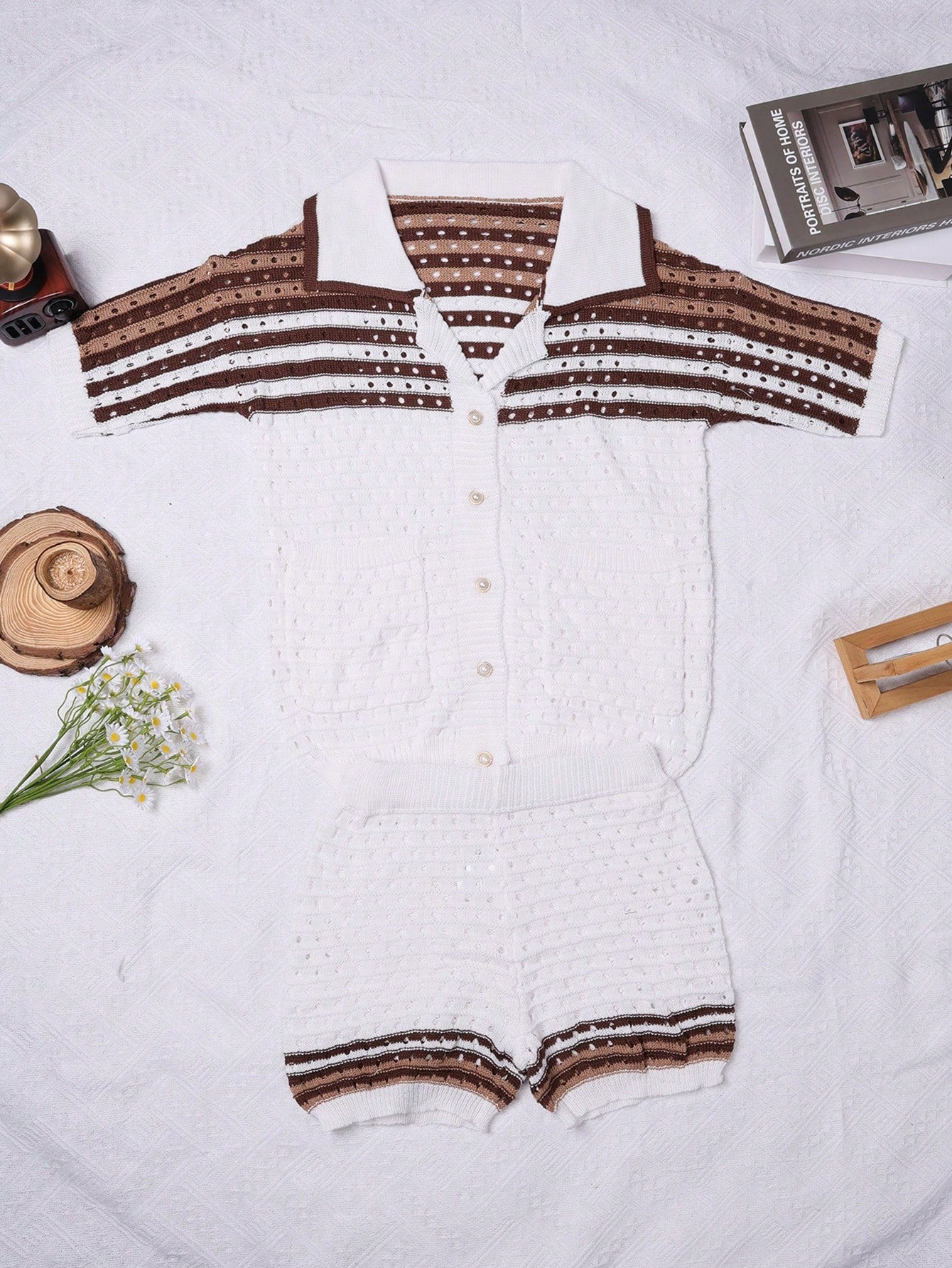 Women's Brown Ribbed Knit Midi bodycon dress with sleeveless