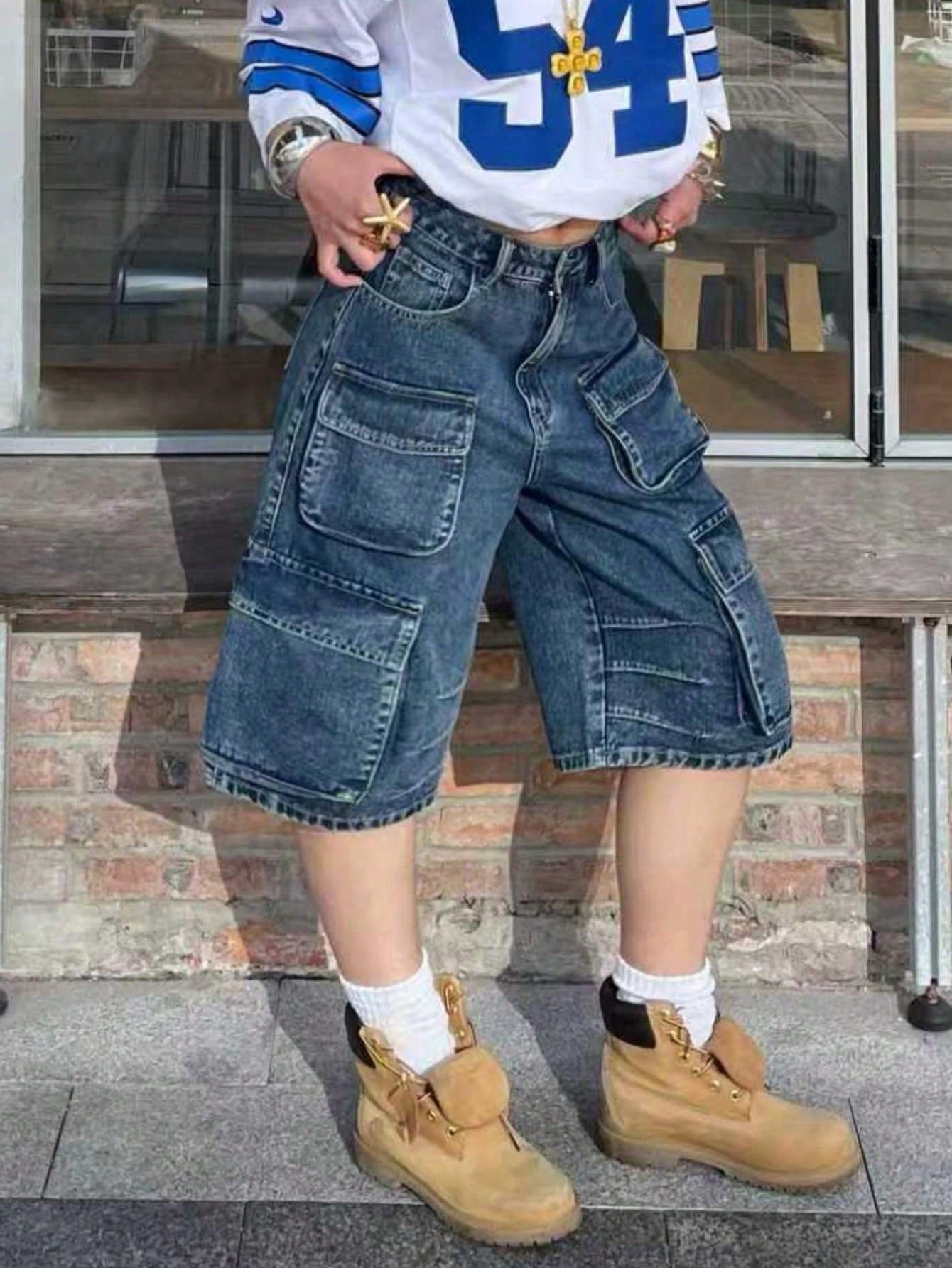 Women's Bleached Blue Distressed Straight Leg Jeans