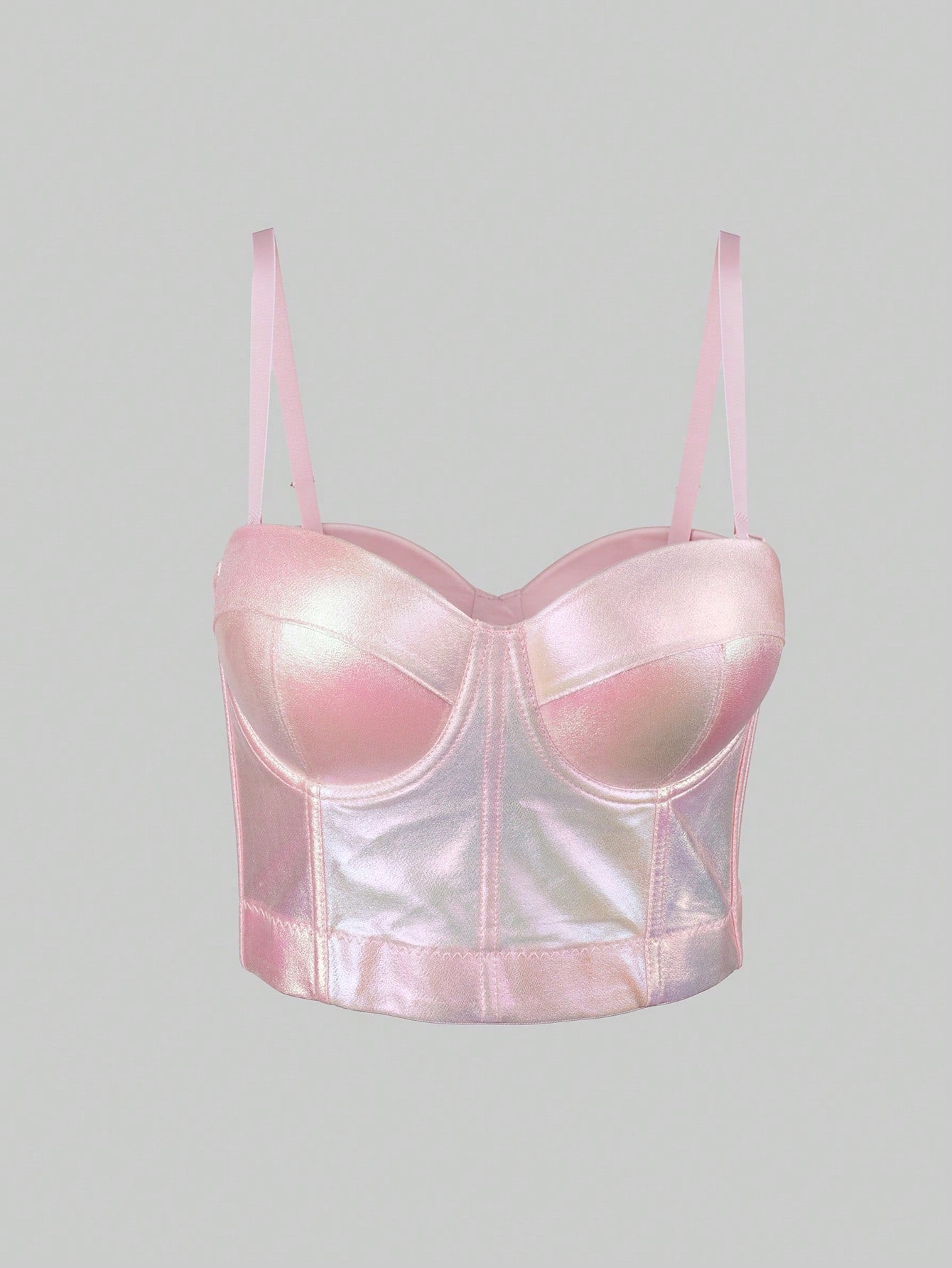 Women's Pink Corset Bustier Top