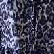 Women's Brown Leopard Polyester Blouse with leopard print
