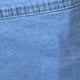 Women's Light Blue Double Waistband Asymmetric Denim Skort