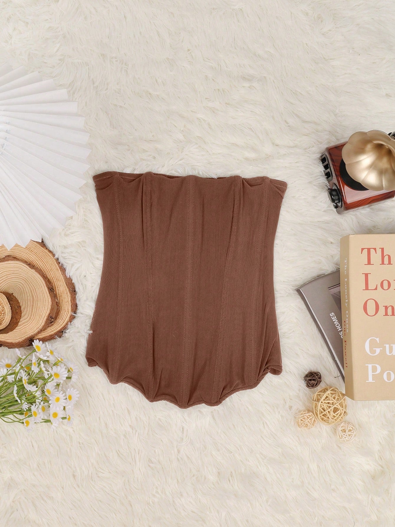 Women's Brown Corset Bustier