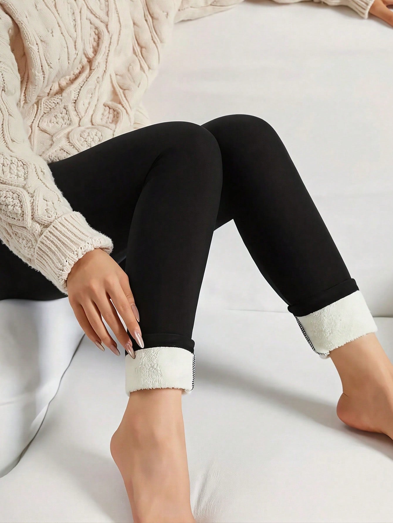 Women's Black High-Waist Yoga Leggings