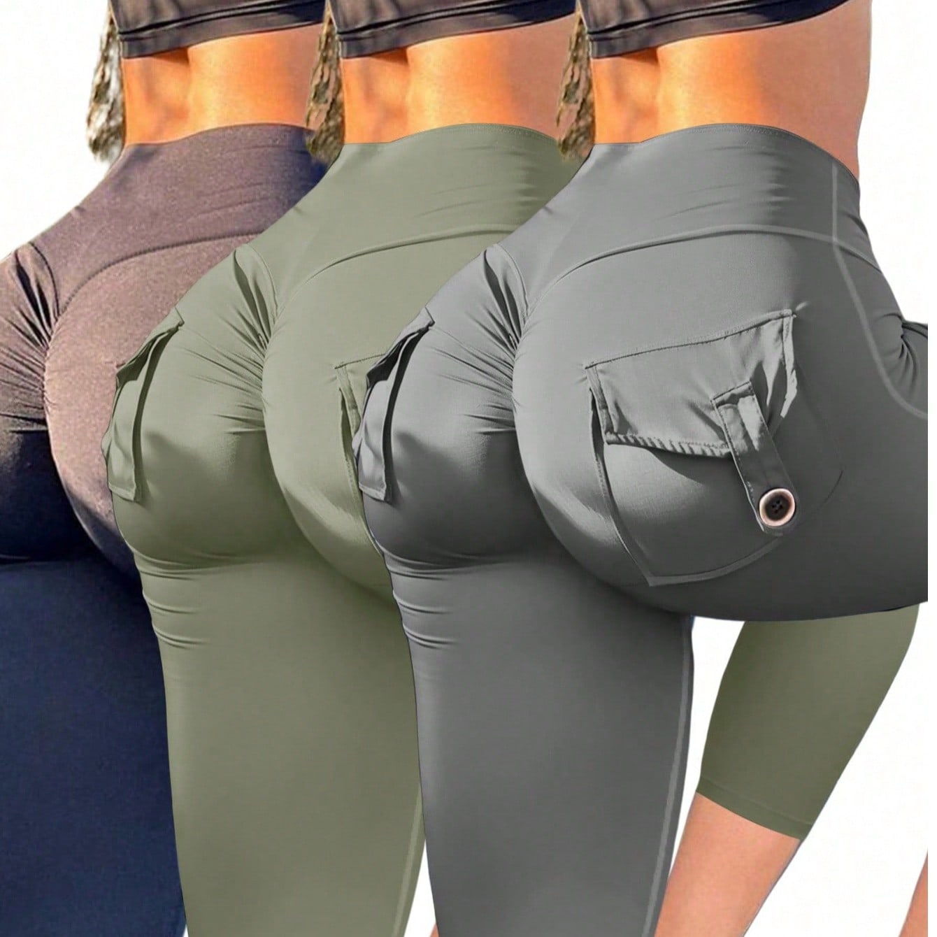 Women's Multi High-Waisted Flare Yoga Pants with Bootcut Leg