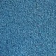 Women's Blue Ribbed Knit Henley Top with Button Placket