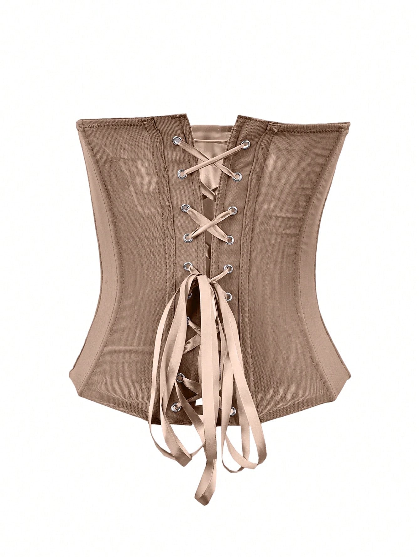 Women's Coffee Corset Bustier Top