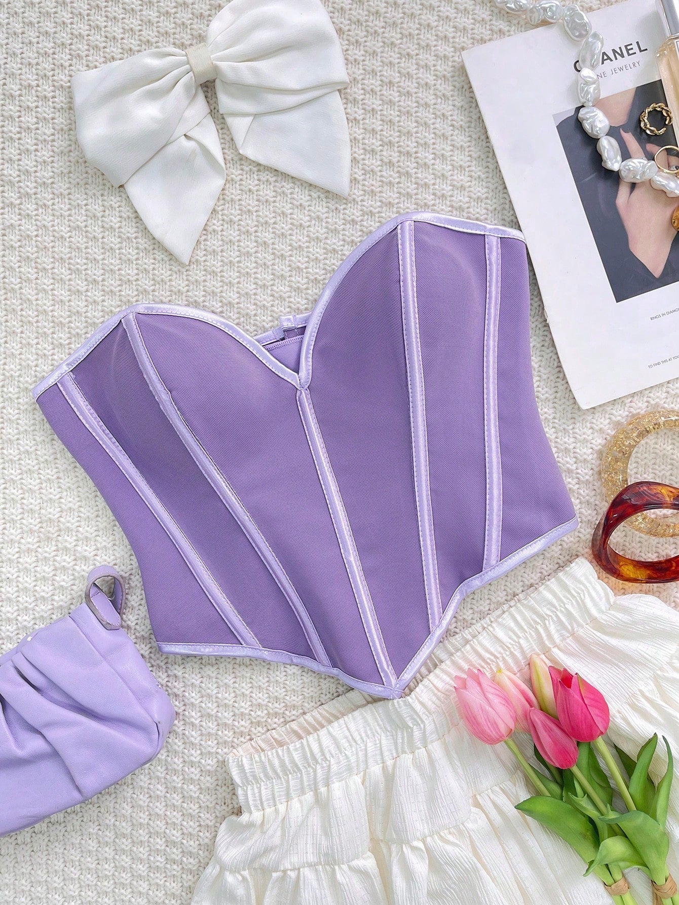 Women's Sexy Sweetheart Neckline Corset Top Slim Fit Sleeveless Party Clubwear