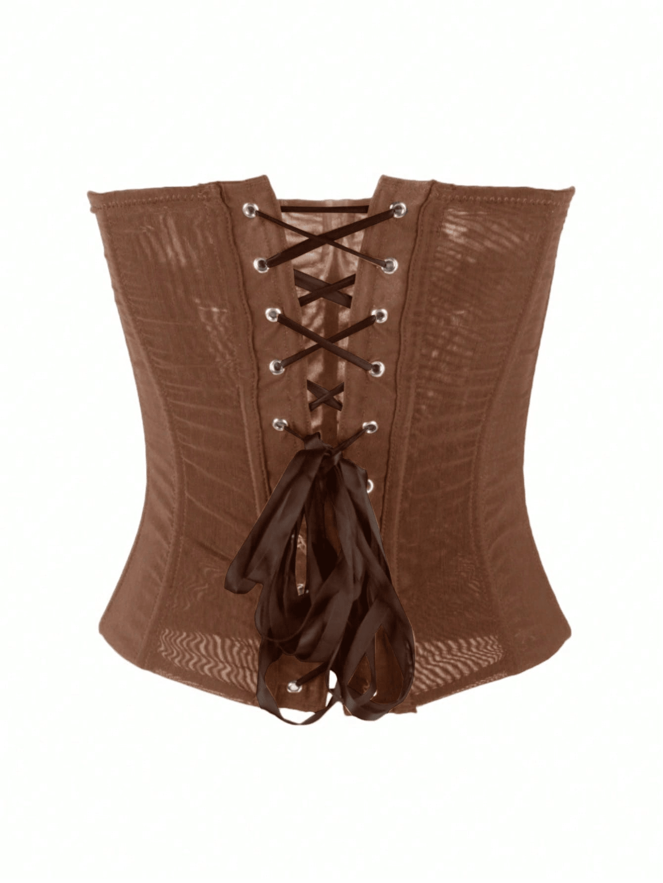 Women's Brown Corset Bustier