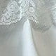 Women's White Layered Ruffle Mini Skirt with Lace Trim