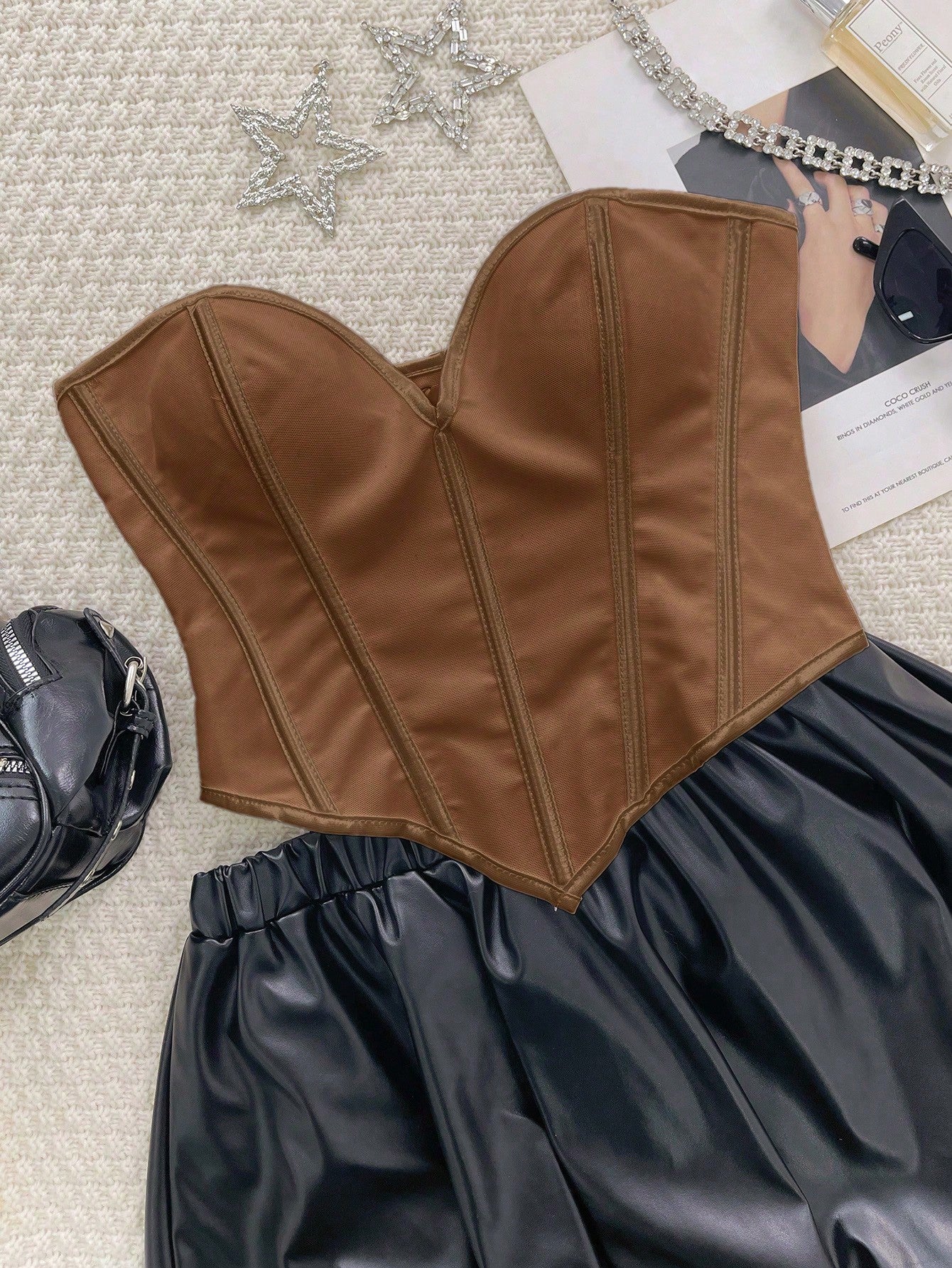 Women's Sexy Sweetheart Neckline Corset Top Slim Fit Sleeveless Party Clubwear