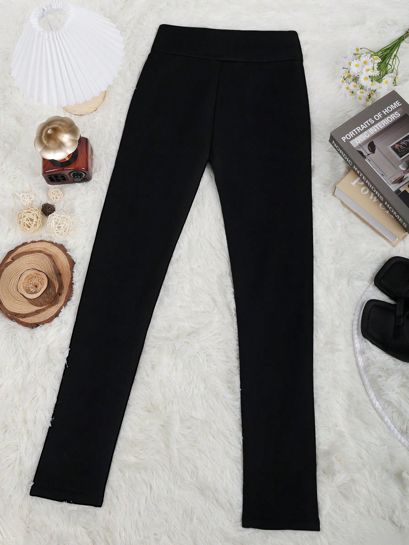 Women's Black High-Waist Yoga Leggings