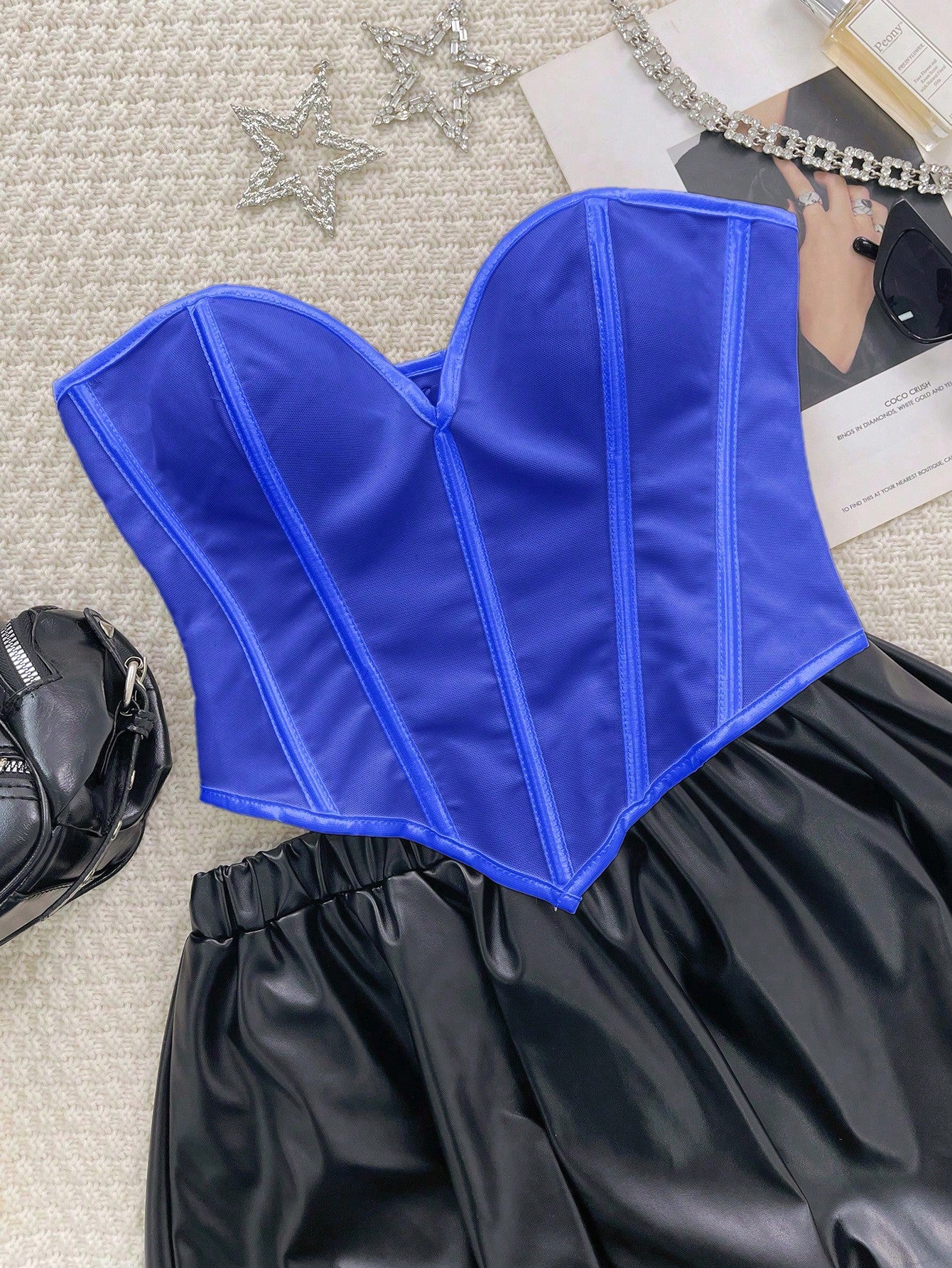 Women's Sexy Sweetheart Neckline Corset Top Slim Fit Sleeveless Party Clubwear