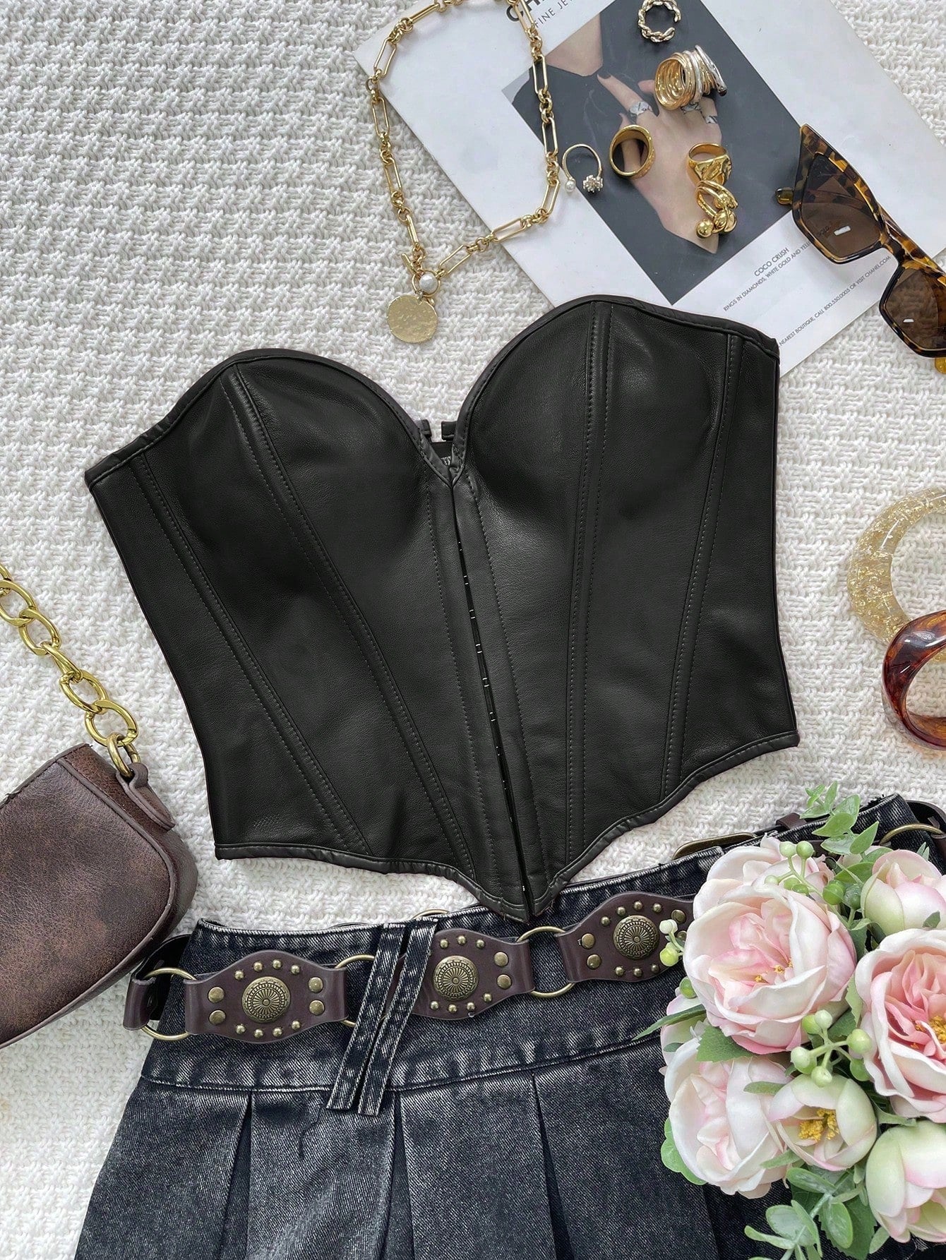 Women's Black Corset