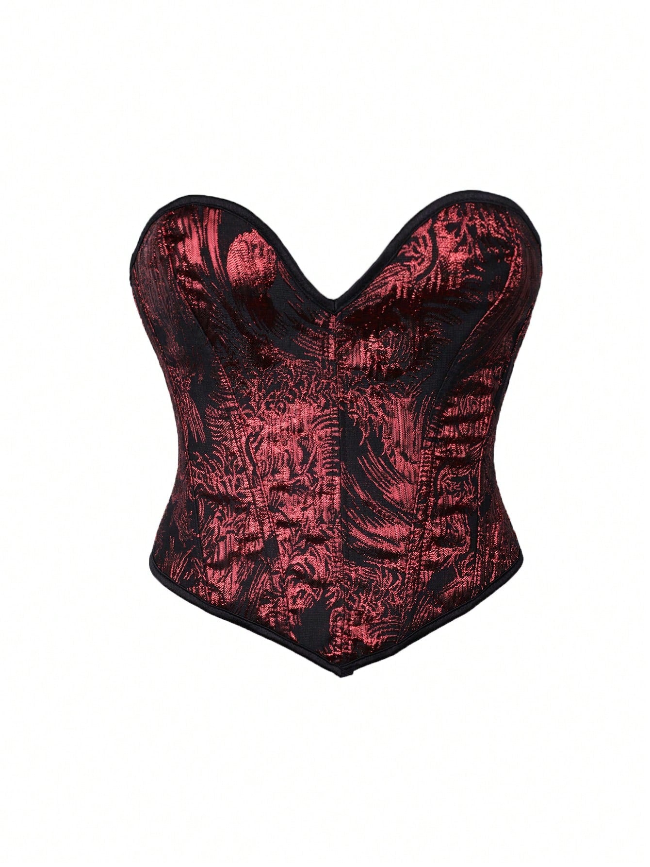 Women's Burgundy Corset Bustier