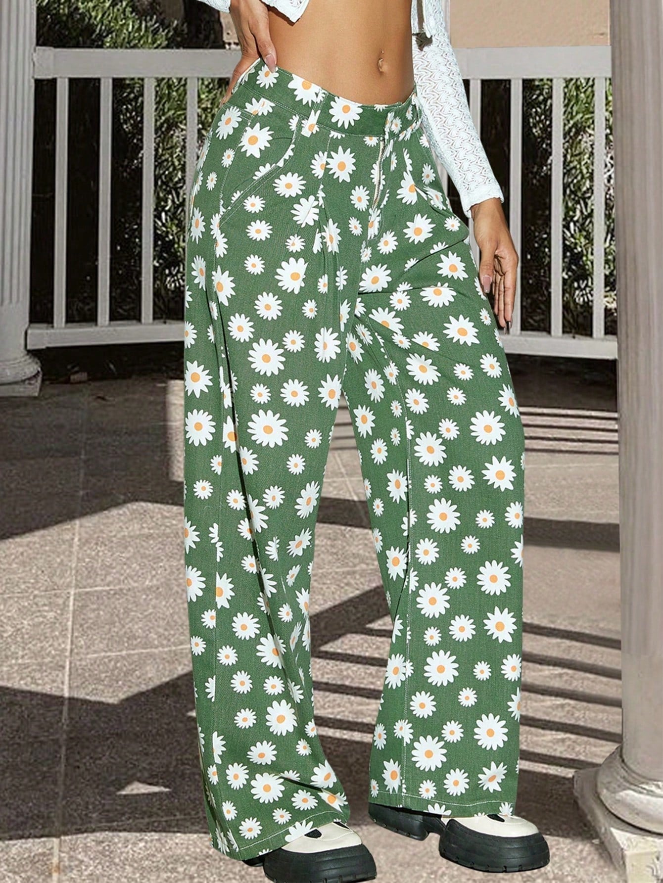 Women's Green High-Waist Yoga Leggings