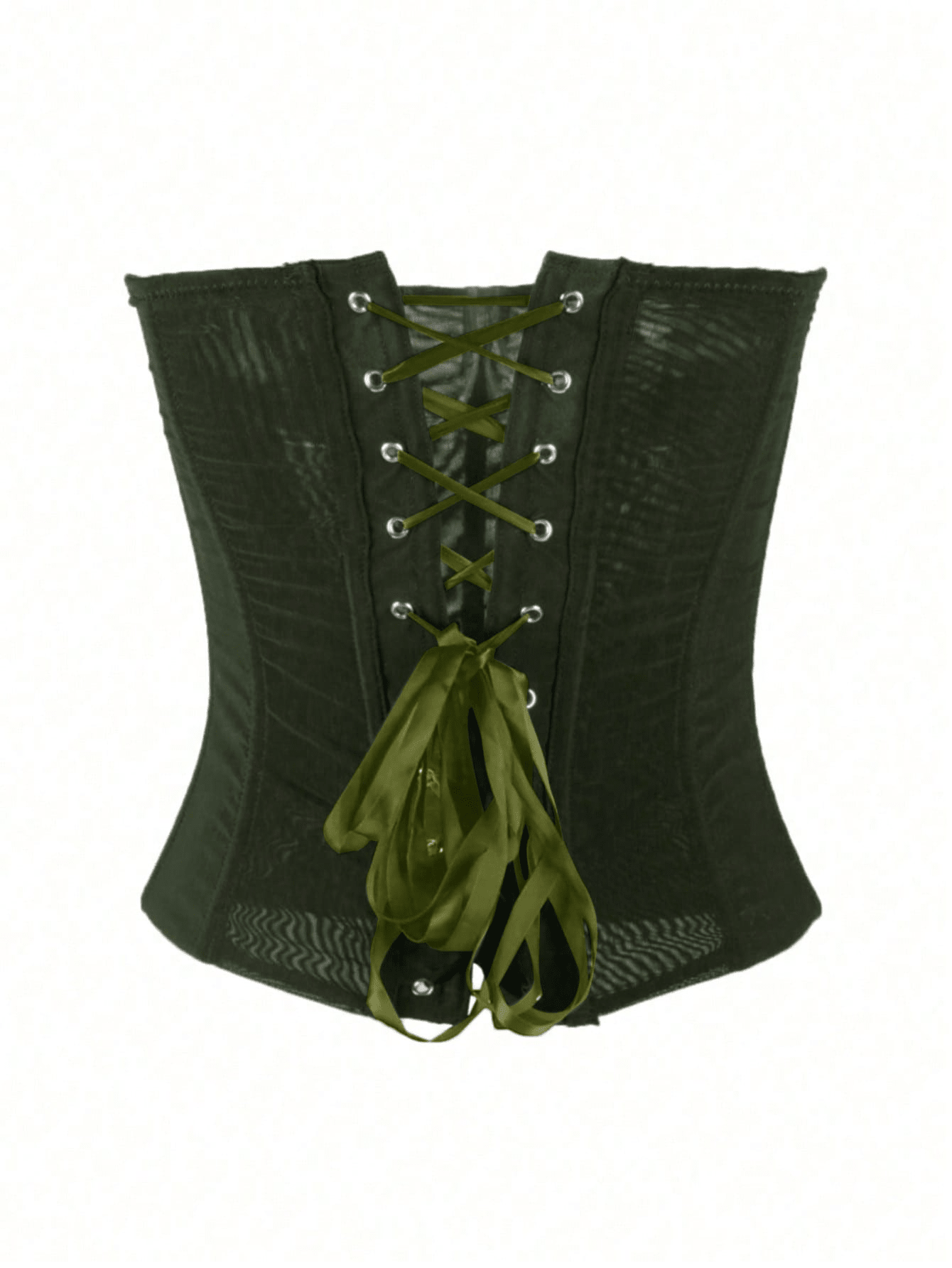 Women's Olive Green Corset Bustier