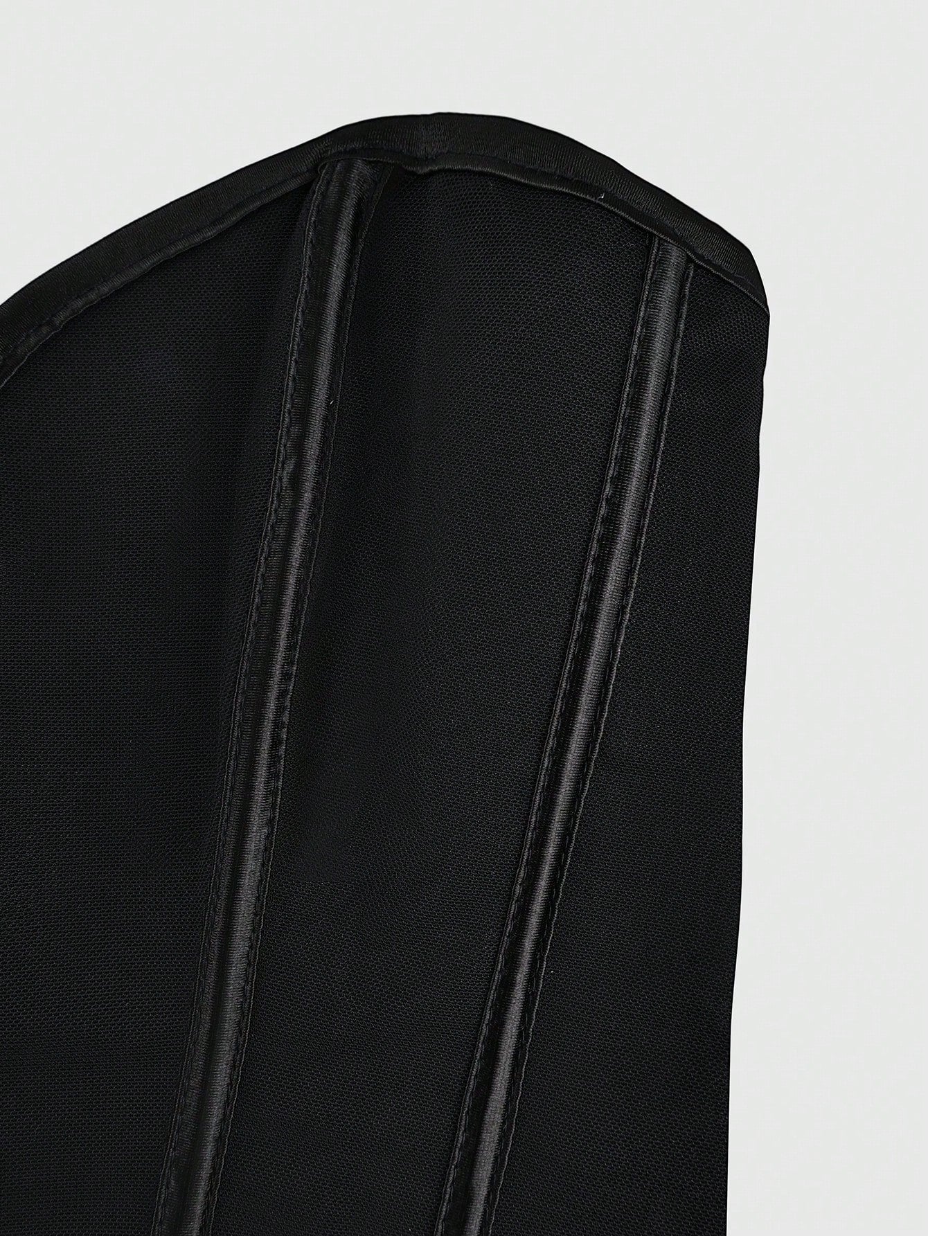Women's Classic Black Boned Corset Top with Hook and Eye Closure