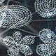 Women's Chic Black Floral Sequin Mini Dress with Silver Fringe Hem