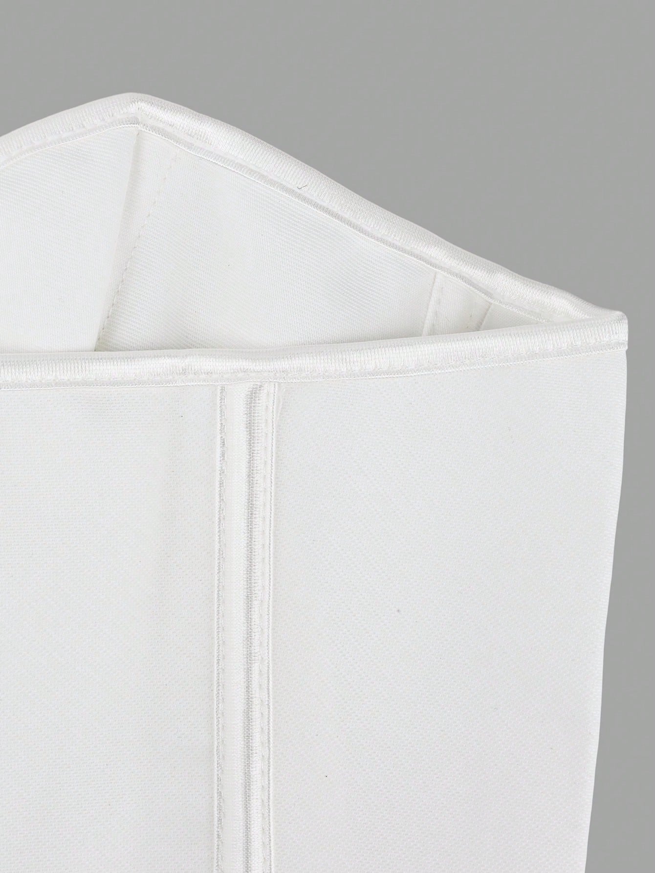 Women's Elegant White Boned Corset Top with Hook and Eye Closure