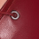 Women's Red PU Leather Plunge V-Neck Lace-Up Halter Corset
