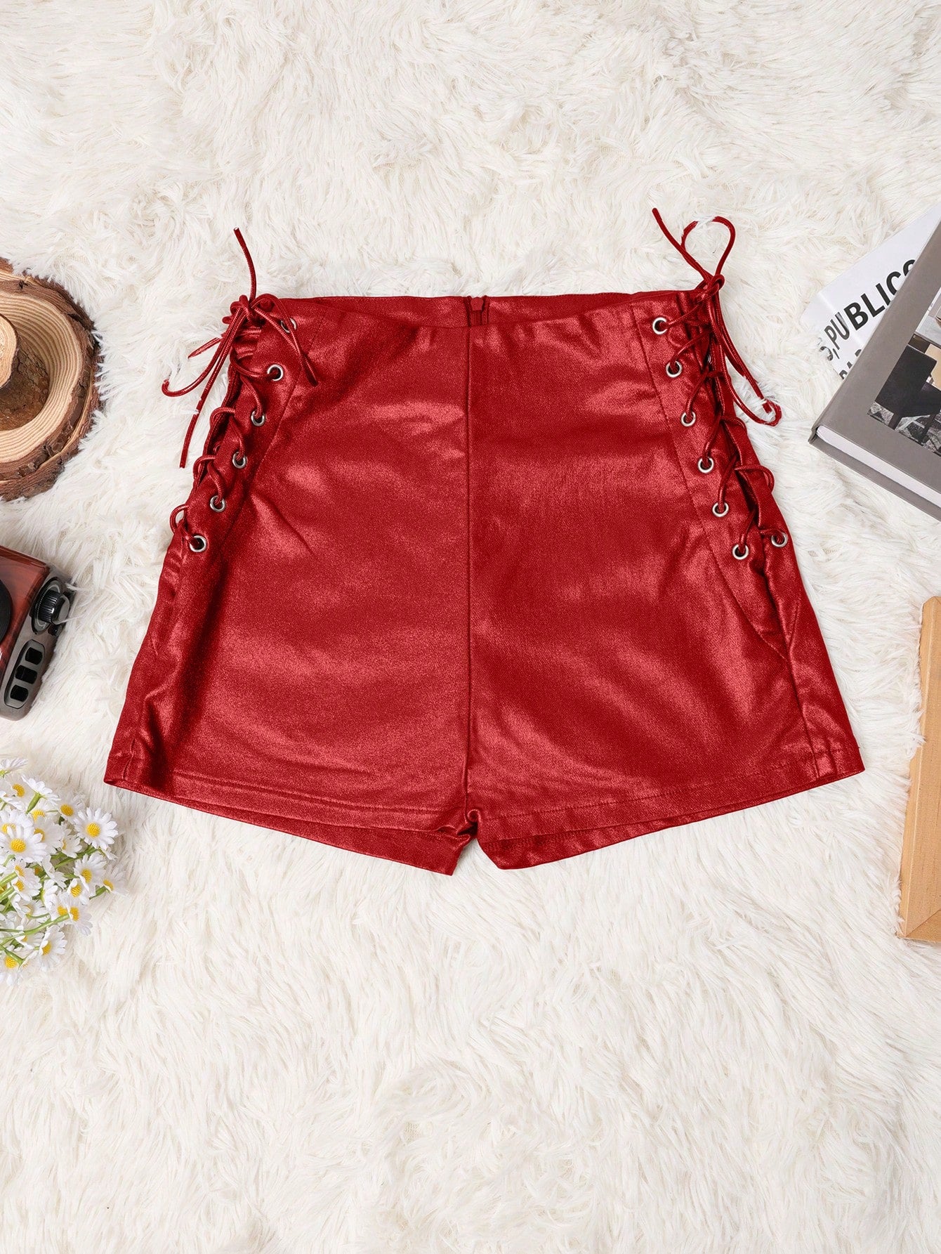 Women's Red Corset Bustier Top