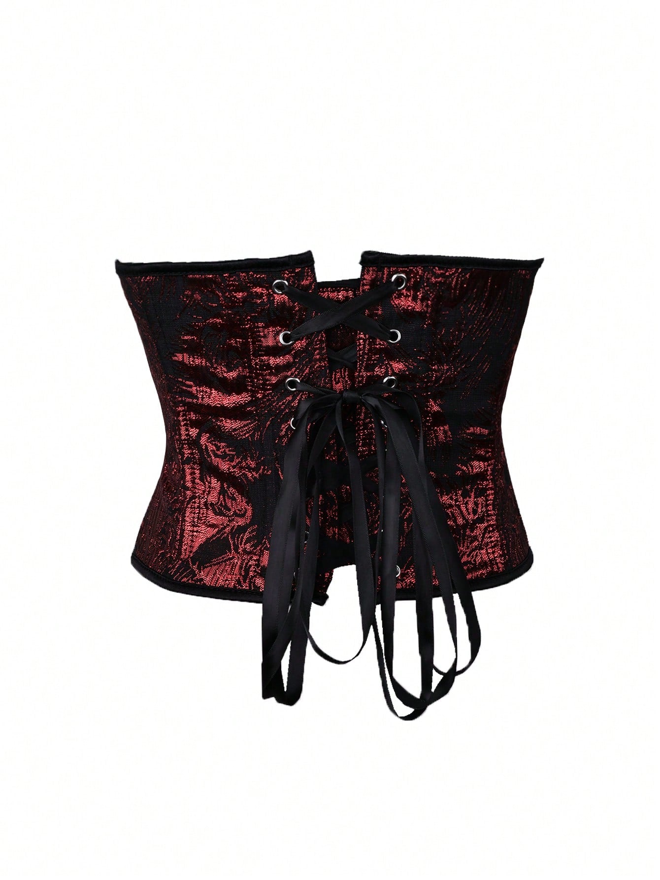 Women's Burgundy Corset Bustier