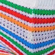 Women's Multicolor Striped Polyester Blend 2-Piece Knit Top and Shorts Set