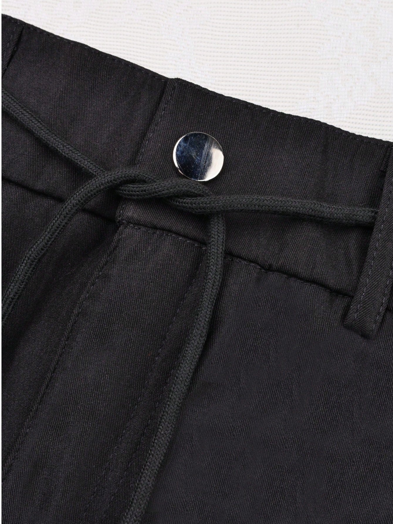 Women's Black High Waisted Zipper Detail Cargo Pants Multi-Pocket Streetwear Trousers
