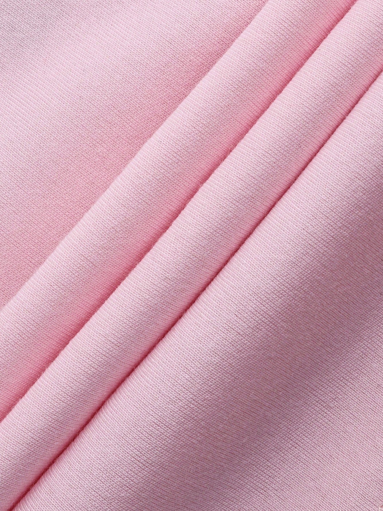 Women's Pink Polyester Blouse with long-sleeve