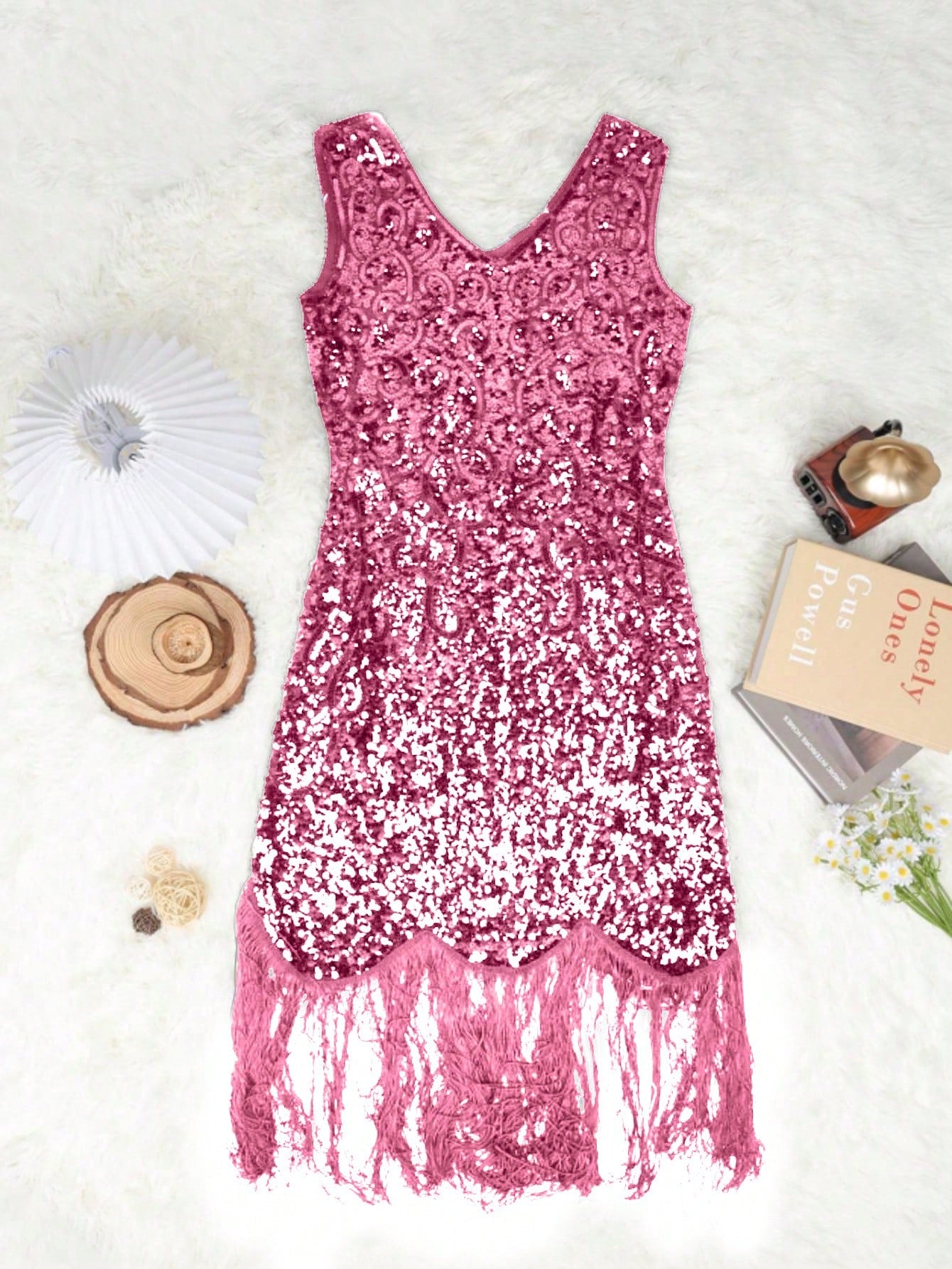 Women's Pink Polyester Blend Bodycon Mini Dress with Spaghetti Straps